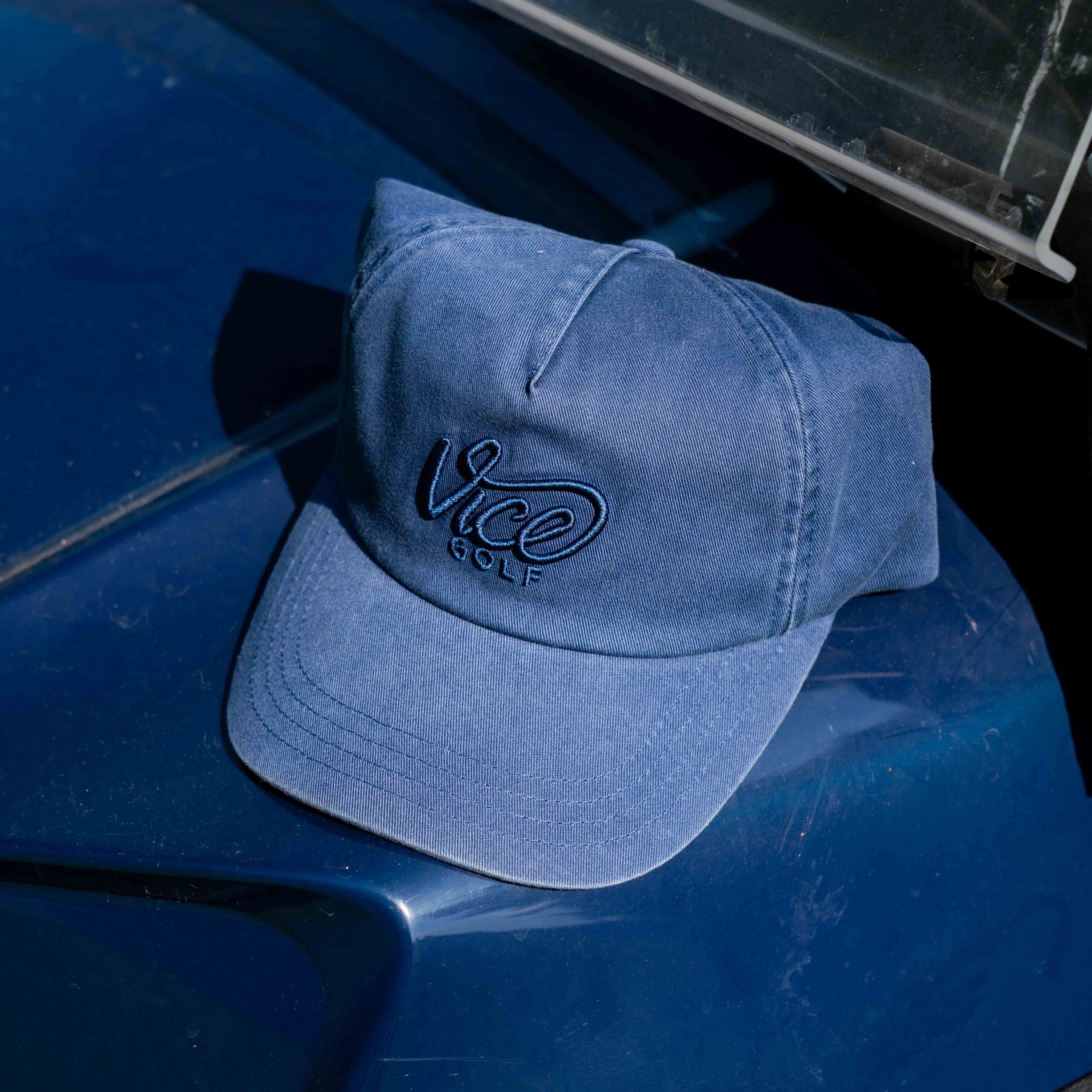 Vice Dad Cap Washed Out Blue - Image 6