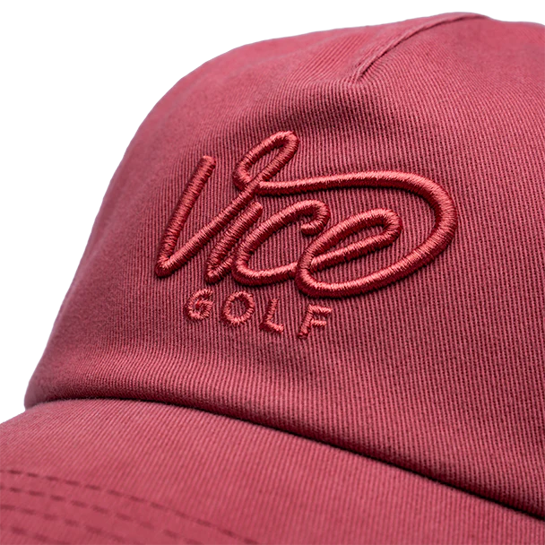 Vice Dad Cap Washed Out Red - Image 4