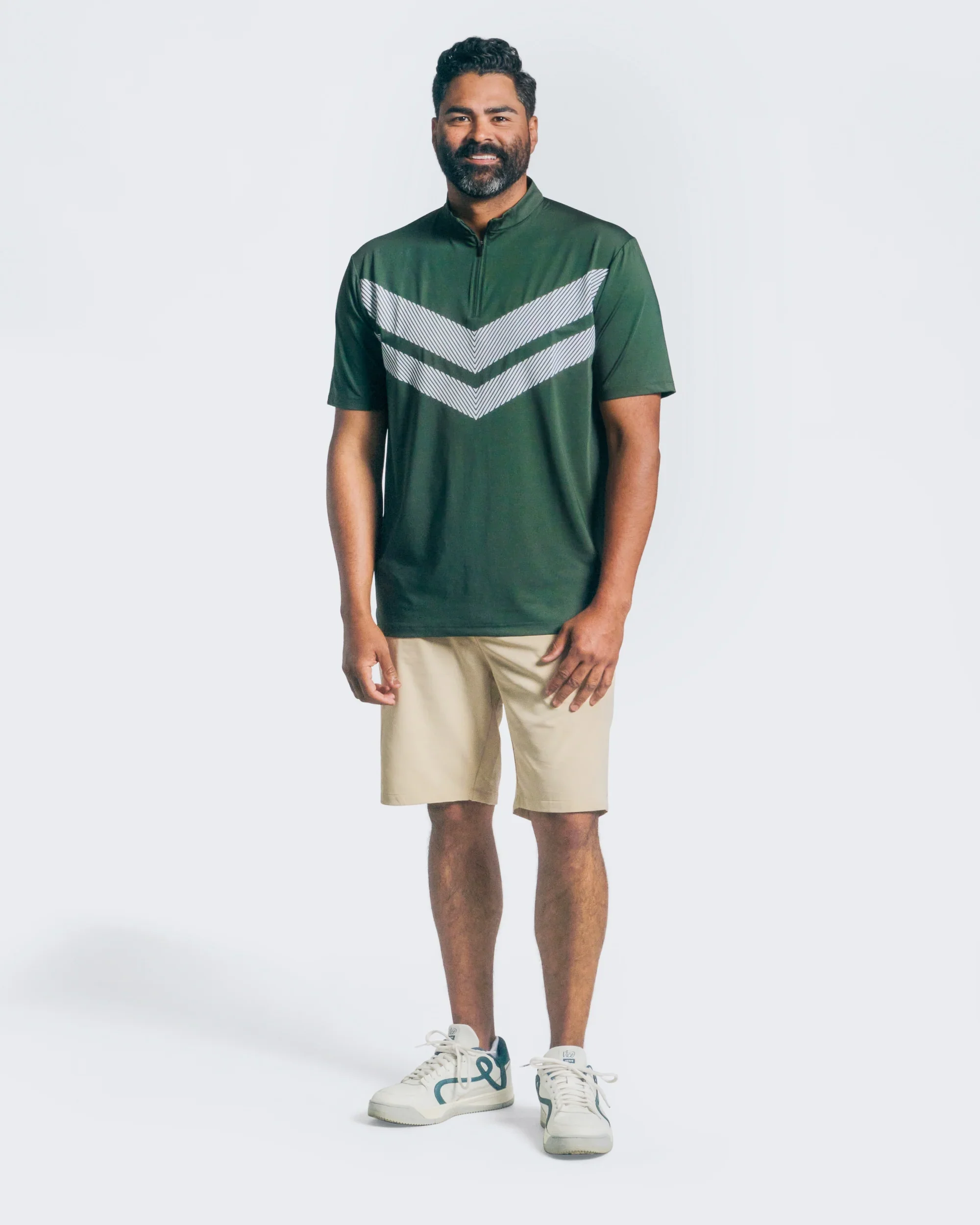 Vice Golf Camo Quarter Zip Polo - Image 2