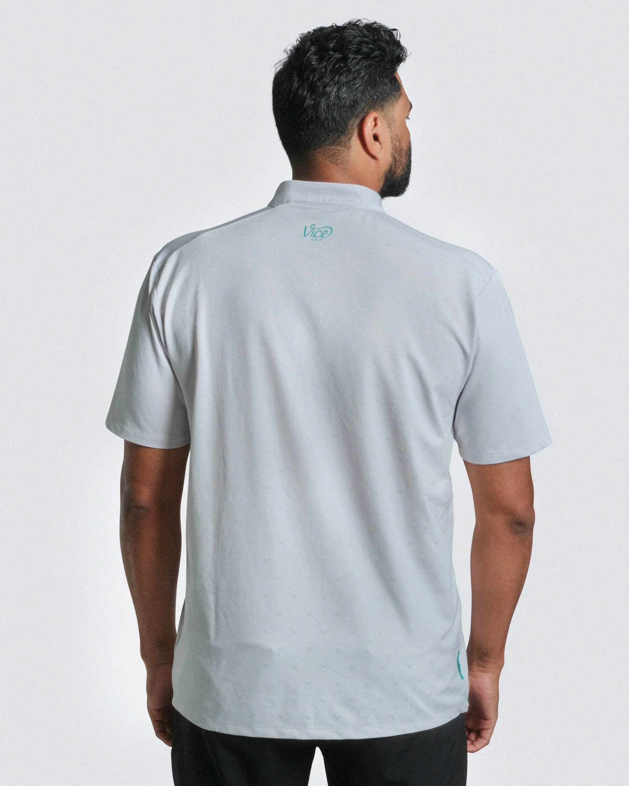 Vice Golf Camo Quarter Zip Polo - Image 2