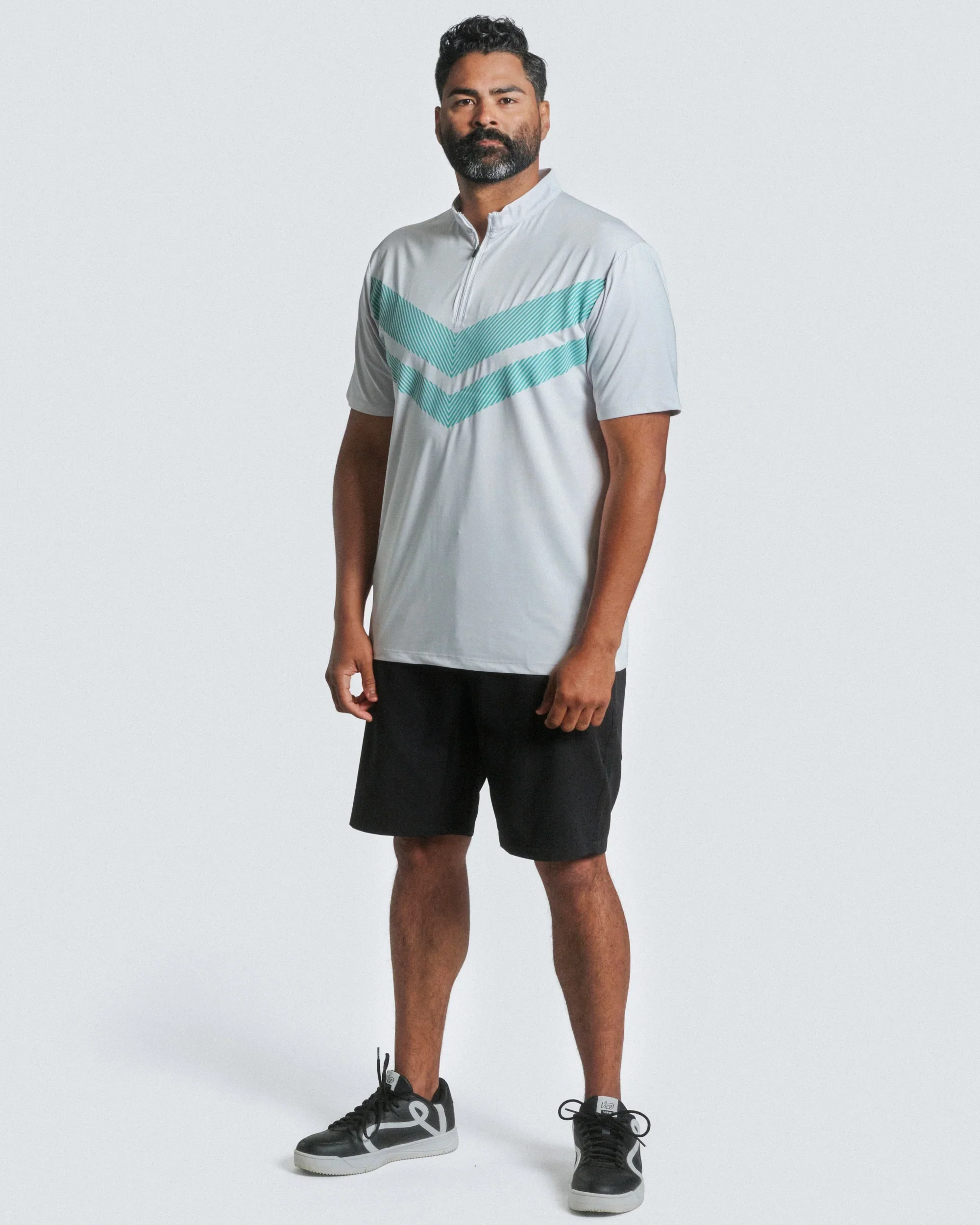 Vice Golf Camo Quarter Zip Polo - Image 3