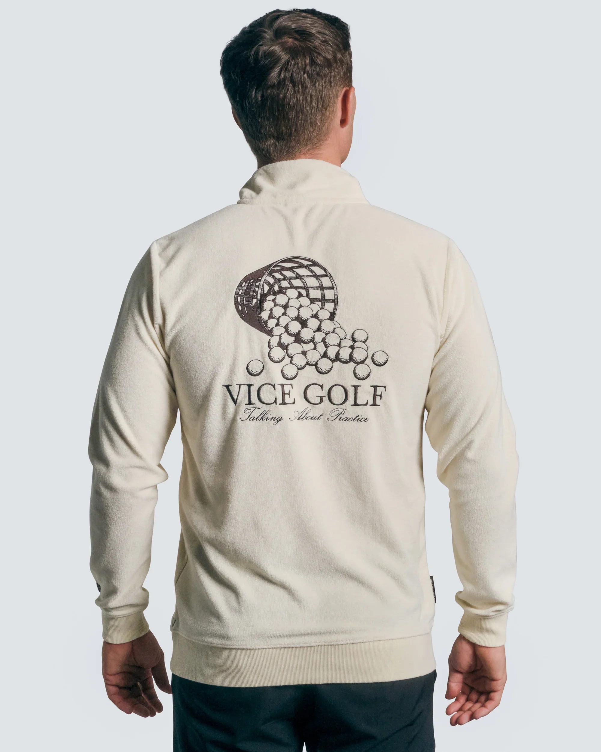 Vice Golf Practice Terry Towel Half-Zip - Image 3