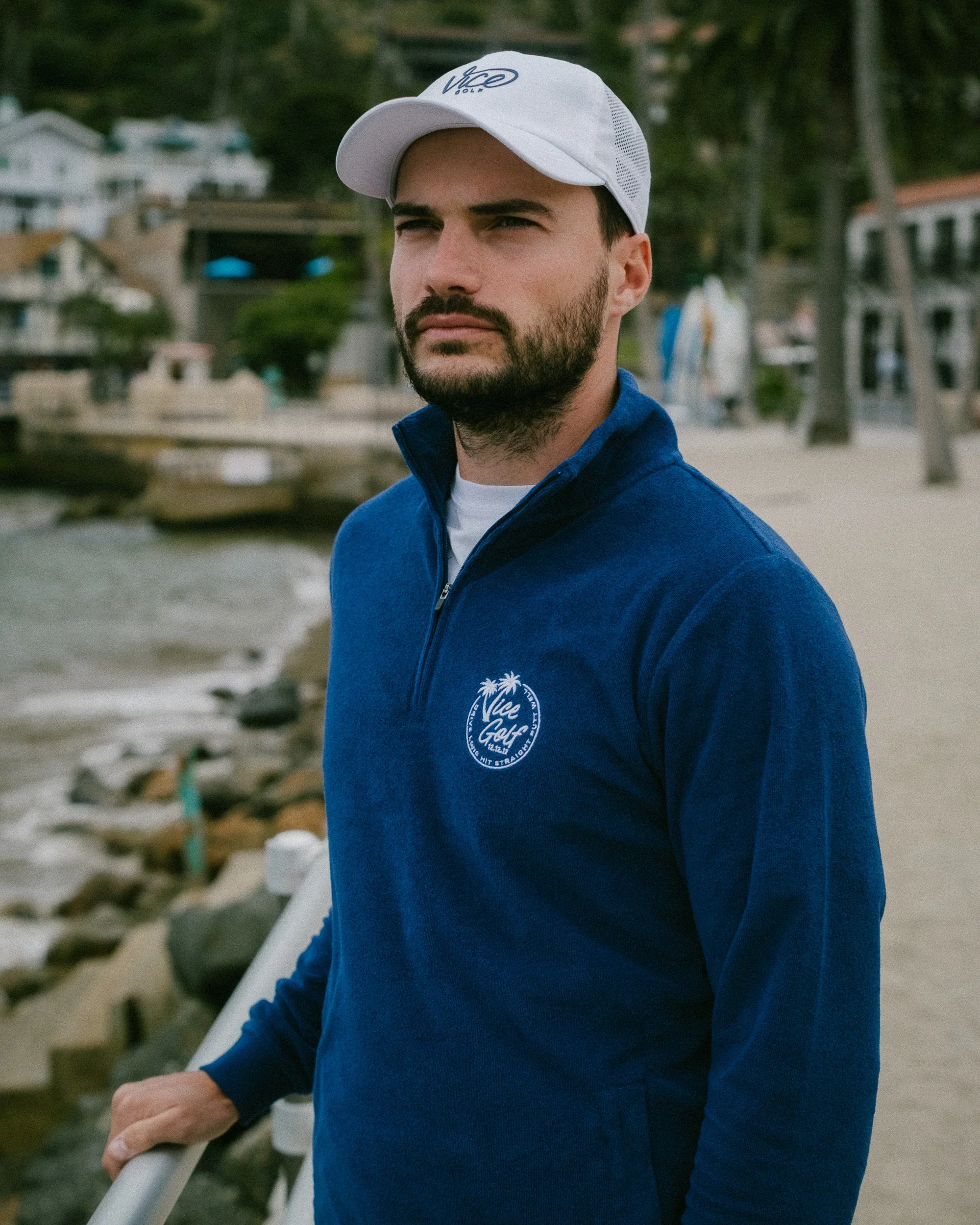 Vice Golf Terry Towel Half-Zip - Image 6