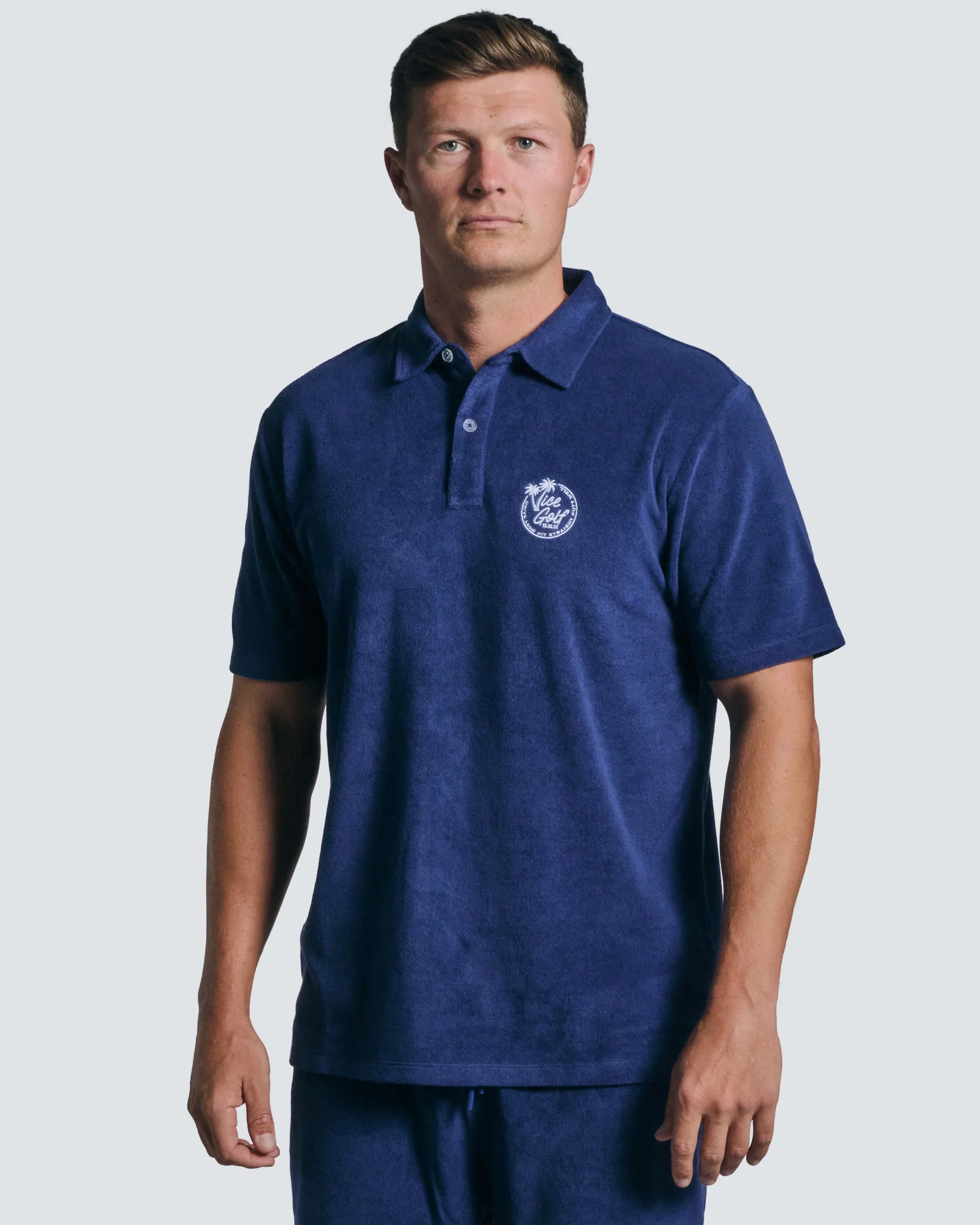 Vice Golf Terry Towel Polo - Image 3