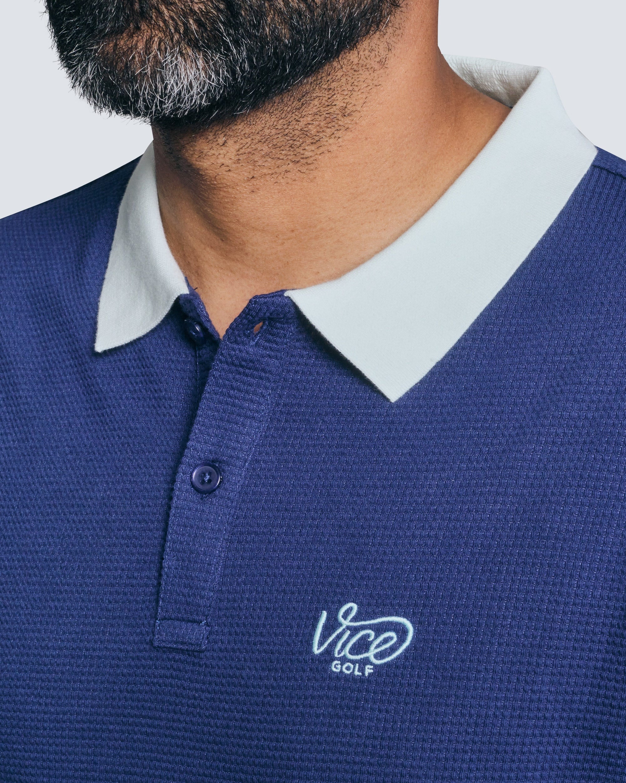 Vice Golf Waffle Polo - Image 4